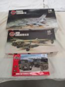 3 airfix model aircraft kits A03311, 908002, 09175