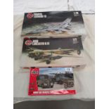 3 airfix model aircraft kits A03311, 908002, 09175