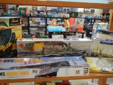 A quantity of plastic model ship kits including Airfix and Revell etc