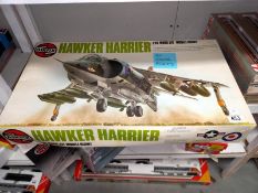 A vintage Airfix 1:24 No 9 18001 series 18 Hawker Harrier. (no clear parts)