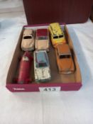 A quantity of play worn Dinky's including Vauxhall, Triumph, Hillman etc