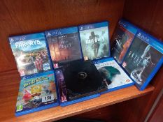 A steel book PS4 game 'Resident Evil Village' & 8 PS4 games including Until Dawn & Dead by