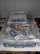 A large selection of plastic aircraft model kits. All unboxed, unchecked and no instructions