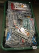 A large box of plastic aircraft model kits. No boxes or instructions and unchecked for completeness
