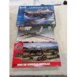 3 model aircraft kits including Hobbycraft, Hasegawa, Amt Ertl etc completeness unknown