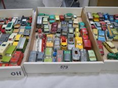 3 trays of early play worn Lesney, matchbox models