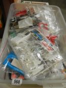 22 plastic model kits including Hornby, Airfix, Revell etc. No boxes or instructions and unchecked