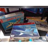 3 model aircraft kits including Italeri no 851 mini kit 1601, Hobbycraft MC1341