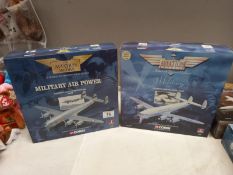 2 boxed corgi Lockheed constellation USAAF military aircraft models. scale 1:144, 47506 & 47509