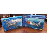 2 Revell aircraft model kits 04394 Aalifax, 4380 Albatross