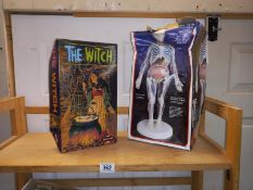 2 Model kits, Polar lights, The Witch and Skilcraft, The Visible woman.
