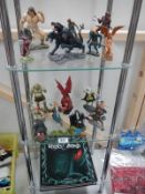 Beasts and Beings figures (17 out of 18) with Data binder. Dragon A/F