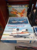3 boxed model kits by Heller, Ertl and Eastern Express, scale 1:72, completeness unknown