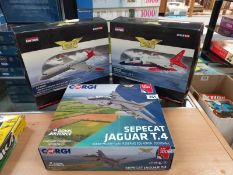 3 boxed Corgi aviation models as new including AA35603 Hawker Siddeley Nimrod Mk 1, RAF Corgi