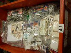 30 Model car plastic kits. No boxes or instructions, unchecked