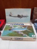 2 boxed Hasegawa Orion model kits 1:72 JS-147:2000 00060 completeness unknown