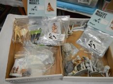 A selection of Tim Richards collection lead erotic figures, some sealed bags