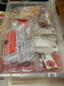 10 plastic car model kits, including Airfix, Haller, Revell etc No boxes or instructions and