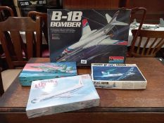 4 model kits B-18 bomber by monogram mig 29 by Fujimi Lockheed L.188 by minicraft Lockheed P.3c
