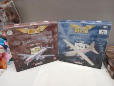 A boxed corgi aviation archive Lockheed constellation airplane & RAF Hercules 1:144 47505, 48405