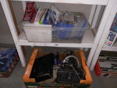 A quantity of PlayStation, Xbox, Nintendo, Wii games and hand controls and Xbox 360 console
