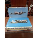 2 Hasegawa, scale 1:72 P.3c Orion fighting Merlins and block 111A aircraft kits, both bagged