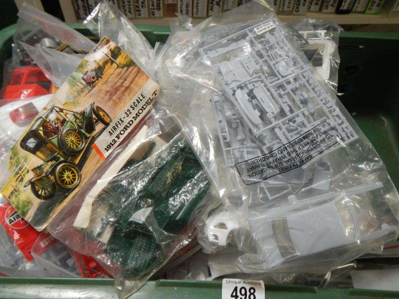 Approximately 28 plastic car model kits. No boxes or instructions, unchecked - Image 4 of 4