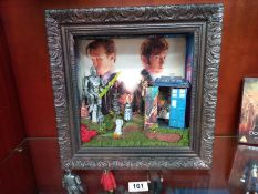 A one off Doctor Who 3D diorama with LED lighting (33.5cm x 33.5cm x 12.5cm)