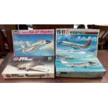 4 aircraft model kits including airfix, Revell, Bondi and Hasegawa. Completeness unknown