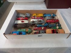 A tray of Diecast, Dinky and Corgi, sports and racing cars