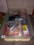 A large box of plastic model car kits. All unboxed, unchecked and no instructions