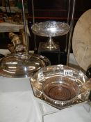 A mixed lot of clean silver plate.