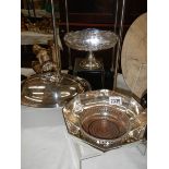 A mixed lot of clean silver plate.