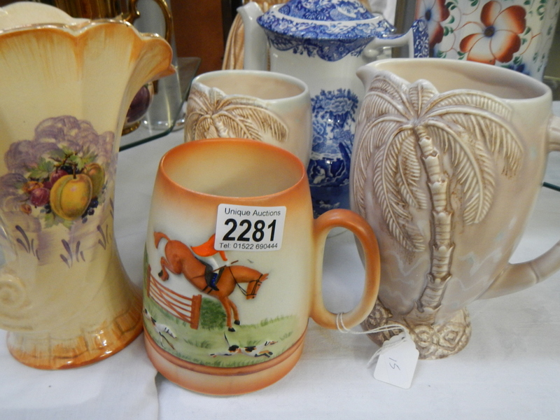A mixed lot of jugs including Beswick, Carlton ware etc., - Bild 3 aus 4
