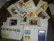 A large lot of stamp cards and first day covers.