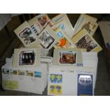 A large lot of stamp cards and first day covers.