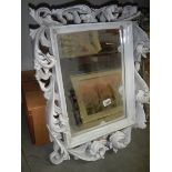 An unusual rectangular mirror (damage to frame) COLLECT ONLY.