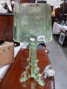 A 20th century retro style green plastic table lamp.