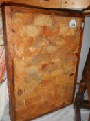 A large old pine chopping block (no stand) COLLECT ONLY.
