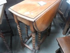 A good clean oak barley twist leg table. COLLECT ONLY.