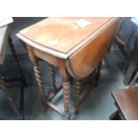 A good clean oak barley twist leg table. COLLECT ONLY.