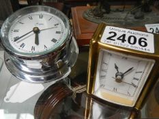 Two small clocks, in working order.