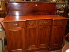 A good quality Victorian mahogany 4 door sideboard, COLLECT ONLY.