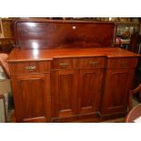 A good quality Victorian mahogany 4 door sideboard, COLLECT ONLY.