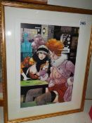 A framed and glazed limited edition print by Dick Matena b.1943, signed in pencil.