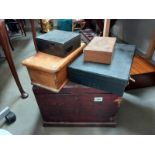 An old tool box & quantity of other boxes COLLECT ONLY.