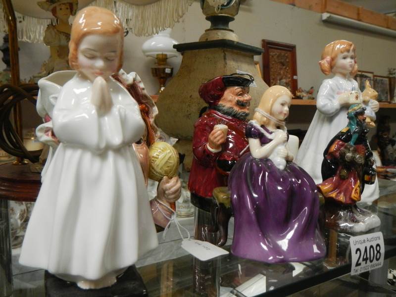 Six assorted figures including Doulton and Beswick. - Bild 3 aus 3