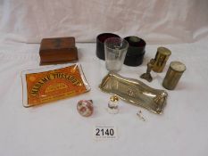 A mixed lot including boxed measuring cup, Madame Tussaud's ashtray etc.,