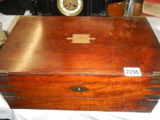 A good mahogany writing box.