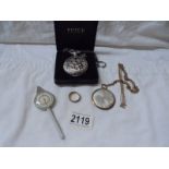 Two pocket watches etc.,
